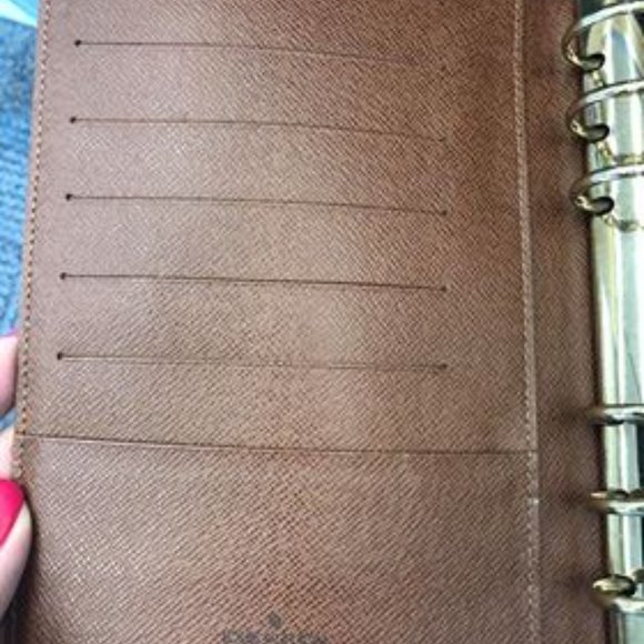 AUTHENTIC LOUIS VUITTON MEDIUM RING AGENDA COVER - Picture 15 of 16